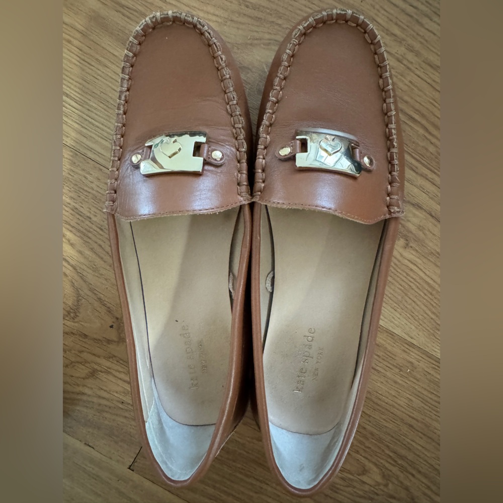 Kate Spade Leather Carmen Loafers 7